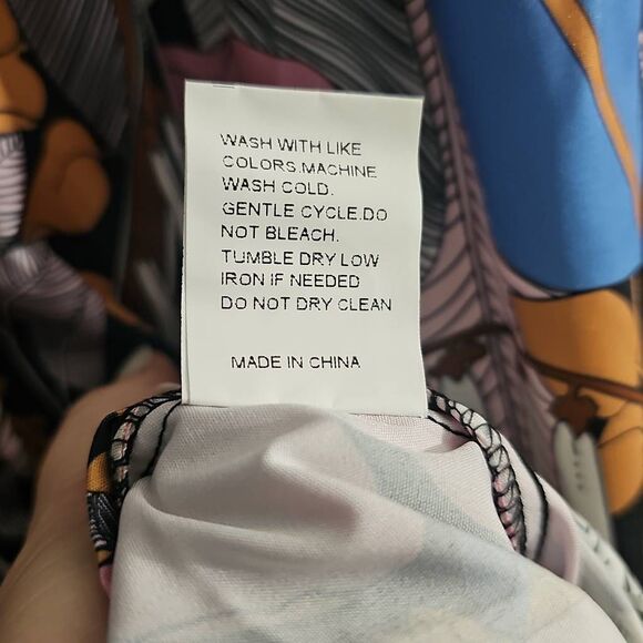 Floral 3X Plus Size 3 tier ruffled Skirt - Picture 5 of 7